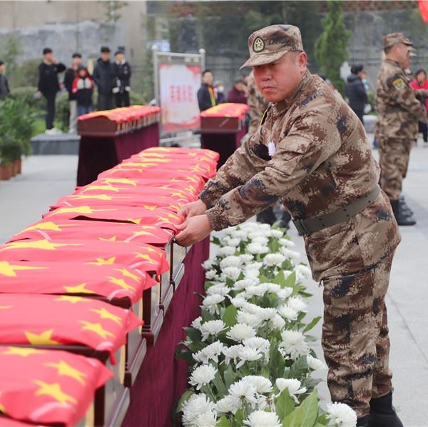 安徽固鎮：60名散居烈士遺骸集中遷移安葬入園